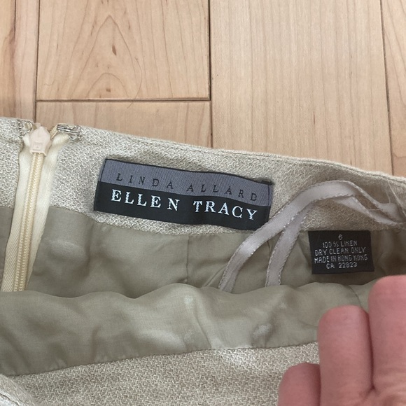 Linen pencil skirt, size 6. - Picture 2 of 6